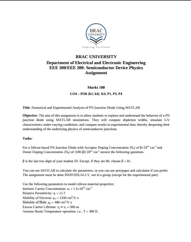 EEE309 | Semiconductor Physics | Project Report preview 1